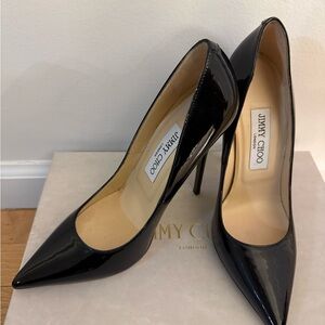 Jimmy Choo Black Patent Leather Pumps